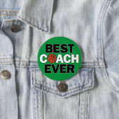 Basketball BESTE COACH EVER Sportteam Coaches Ronde Button 7,6 Cm (In situ)