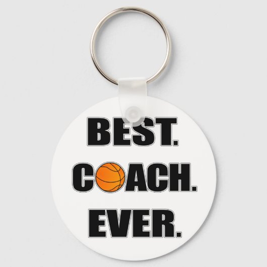 Basketball Beste coach ooit Sleutelhanger (Voorkant)