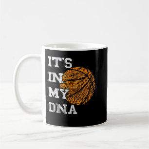 Basketball bevindt zich in mijn DNA-vingerafdrukle Koffiemok