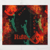 BASKETBALL BIER ETIKET (Enkel label)