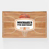 Basketball Birthday Banner backdrop (Horizontaal)