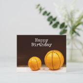 Basketball Birthday Briefkaart (Staand voorkant)
