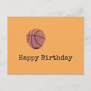 Basketball Birthday Briefkaart