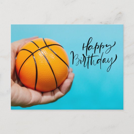 Basketball Birthday Briefkaart (Voorkant)