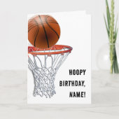 BASKETBALL BIRTHDAY CARDS KAART (Voorkant)