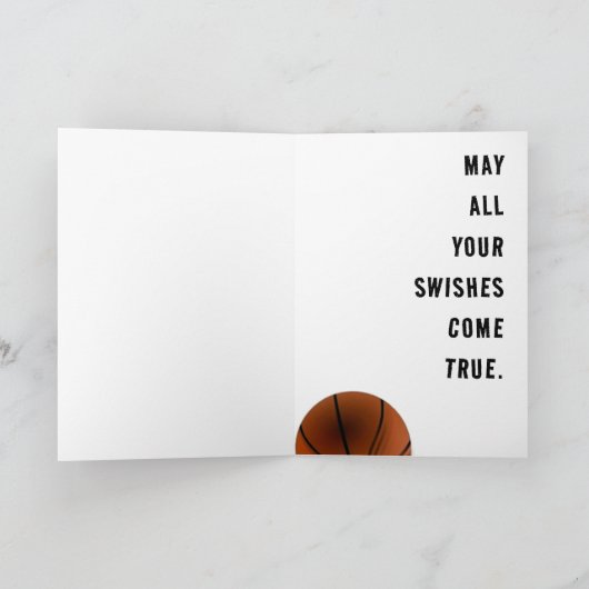 BASKETBALL BIRTHDAY CARDS KAART (Binnen)