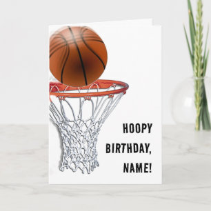 BASKETBALL BIRTHDAY CARDS KAART
