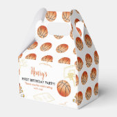 Basketball Birthday Favor Box Sport Party Bedankdoosjes (Achterkant)