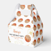 Basketball Birthday Favor Box Sport Party Bedankdoosjes (Voorkant Zijde)