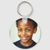 Basketball Birthday-foto Sleutelhanger (Achterkant)