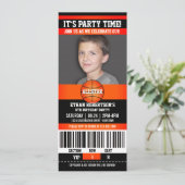 Basketball Birthday-fotosjabloon Kaart (Staand voorkant)