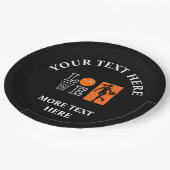 Basketball Birthday Gift, Basketball Player Papieren Bordje (Gekanteld)