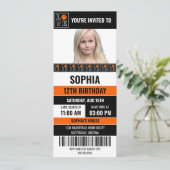 Basketball Birthday Girl, Basketball player Kaart (Staand voorkant)