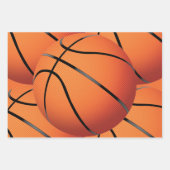 Basketball Birthday Inpakpapier Vel (Voorkant 3)