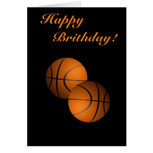Basketball Birthday-kaart (Voorkant)