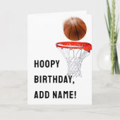 Basketball Birthday Kaart (Voorkant)