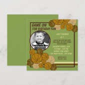 Basketball Birthday Kaart (Voorkant / Achterkant)