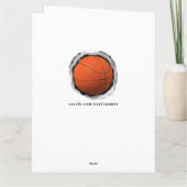 Basketball Birthday Kaart (Achterkant)
