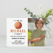 Basketball Birthday Kaart (Staand voorkant)