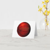  Basketball Birthday Kaart (Gele Bloem)