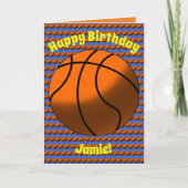 Basketball Birthday-kaart Kaart (Voorkant)