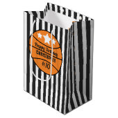 Basketball Birthday Medium Cadeauzakje (Voorkant Gekanteld)