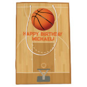 Basketball Birthday Medium Cadeauzakje (Voorkant)