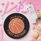 Basketball Birthday Papieren Bordje (Feest)