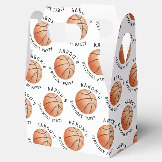 Basketball Birthday Party Bedankdoosjes (Geopend)