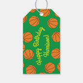 Basketball Birthday Party Cadeaulabel (Voorkant)