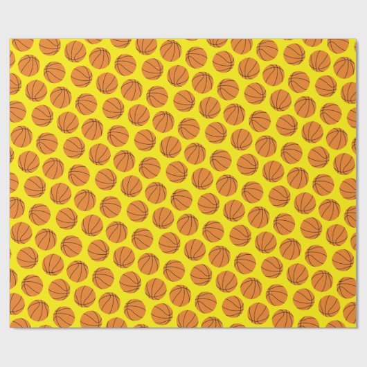 Basketball Birthday Party Cadeaupapier (Vlak)