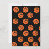 Basketball Birthday Party Custom Kaart (Achterkant)