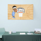 Basketball Birthday Party gepersonaliseerd Spandoek (Beurs)