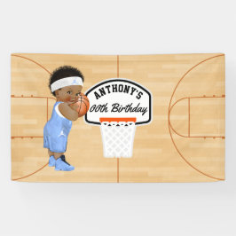Basketball Birthday Party gepersonaliseerd Spandoek