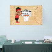 Basketball Birthday Party gepersonaliseerd Spandoek (Beurs)