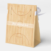 Basketball Birthday Party Guest Hartelijk dank Bedankdoosjes (Achterkant)