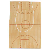 Basketball Birthday Party Guest Hartelijk dank Medium Cadeauzakje (Achterkant)