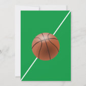 Basketball Birthday Party Invitation Kaart (Achterkant)