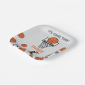 Basketball Birthday Party Invitation Papieren Bordje (Gebogen)