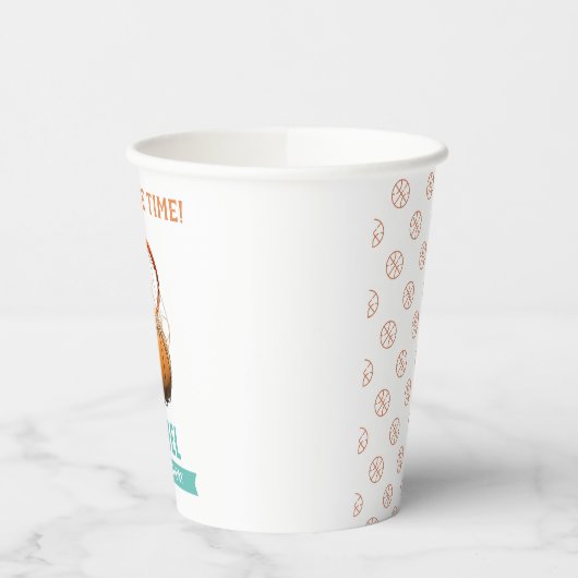 Basketball Birthday Party Papieren Bekers (Links)