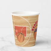 Basketball Birthday Party Papieren Bekers (Voorkant)