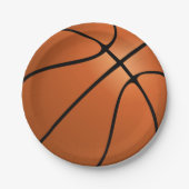 Basketball Birthday Party Papieren Bordje (Voorkant)