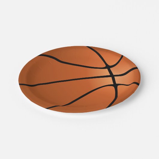 Basketball Birthday Party Papieren Bordje (Gekanteld)