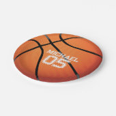 Basketball Birthday Party Papieren Bordje (Gekanteld)