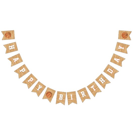 Basketball Birthday Party Vlaggetjes (Alle)