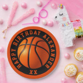 Basketball Birthday personaliseren Papieren Bordje (Feest)