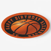 Basketball Birthday personaliseren Papieren Bordje (Gekanteld)