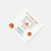 Basketball Birthday Servet (Hoek)