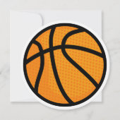 Basketball Birthday Uitnodiging (Achterkant)