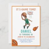 Basketball Birthday Uitnodiging (Voorkant)